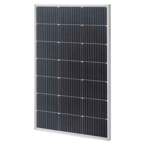 100W Mono Solar Panel 23% Efficient, interface Output, Aluminum Frame IP65 Waterproof, for Car Boat RV Flat Roof Off-Grid