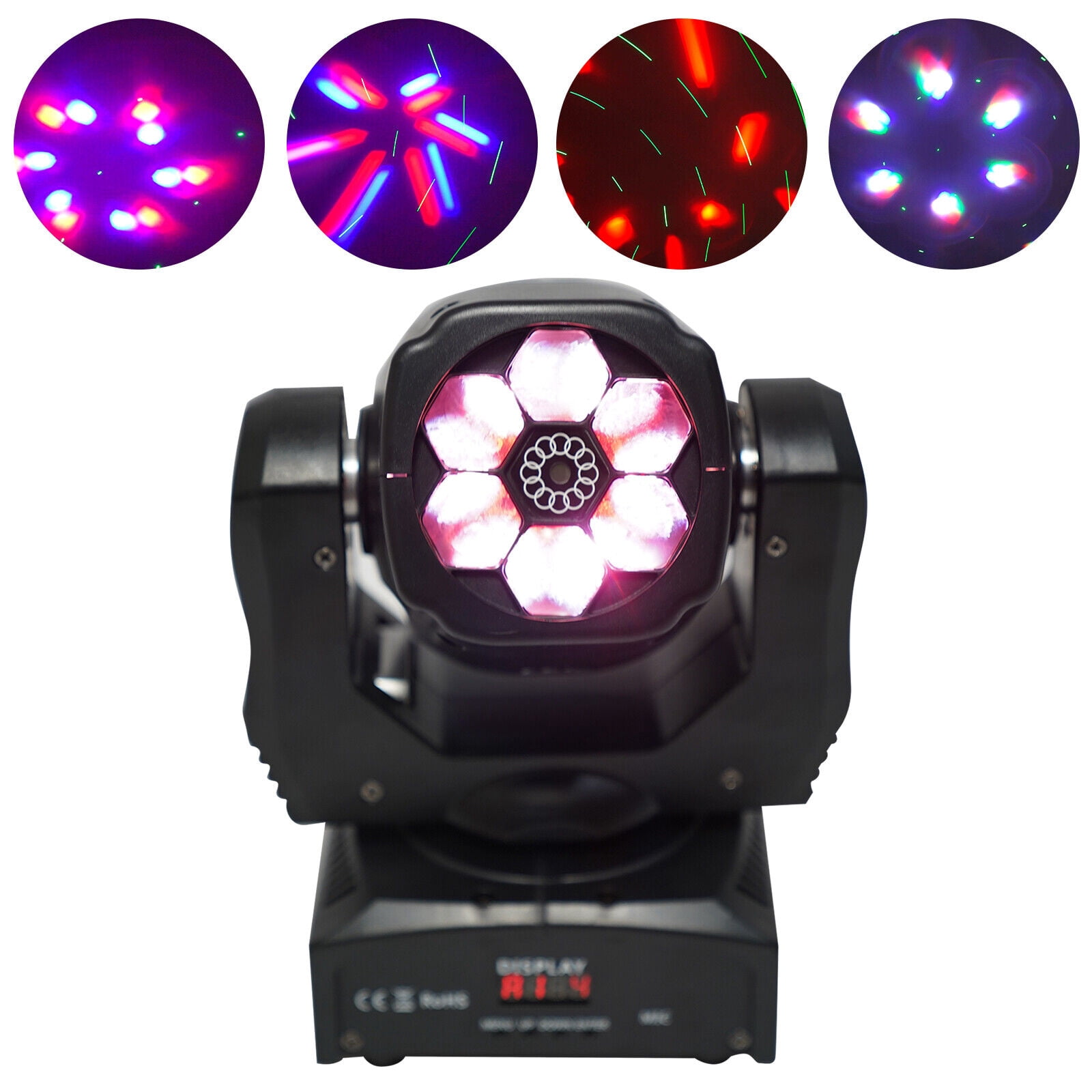 100W Moving Head Stage Light 6 LED RGBW DMX DJ Disco Stage Party Lighting