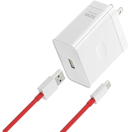 100W for Oneplus 13 12 13R 11 Charger, Supervooc 80W Warp Charger 65W 30W for Oneplus 10 9 Pro 12R 10T 10R 8T 8 7T 7 Pro Open Pad Nord CE 3 4 N30 N20 N10 9R One Plus Oppo Realme Fast Charge 5ft Cable