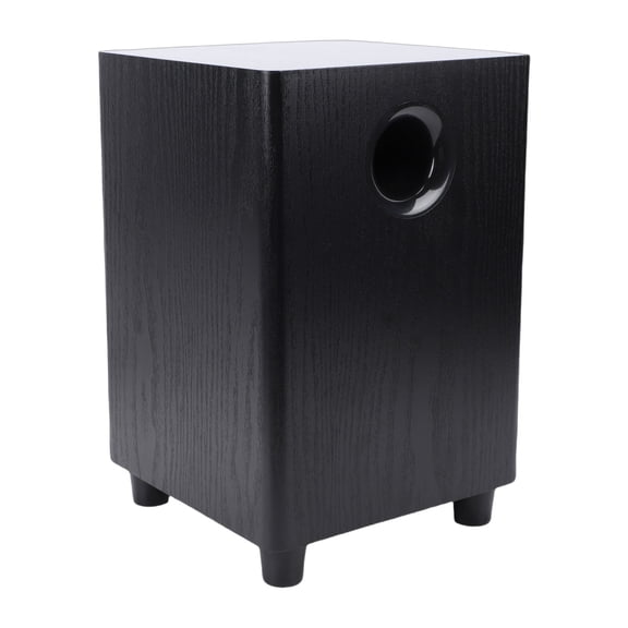 100W Passive Subwoofer Speaker, 6.5" Home Theater Subwoofers for Studio, Movies, Music, Gaming, Big Bass in Compact Design & Plug and Play, Easy Setup, Black