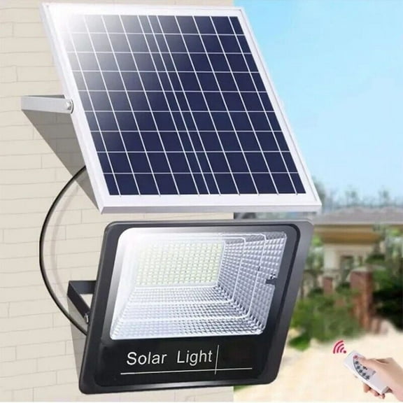 100W Solar Street Light, Outdoor Lamp 3000lm 409 pcs LEDs Parking Lot Lights LED Solar Light PIR Motion Sensor with Remote Control Waterproof for Garden Patio Street Basketball Court
