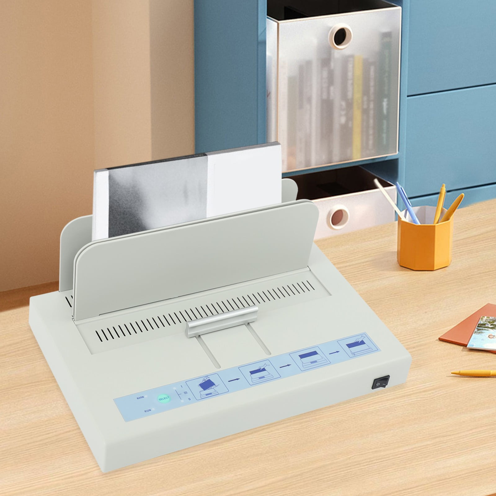 100W Thermal Binding A4 Thermal Binding Machine 50mm Binding Thickness Binding Machine for Study Rooms Living Rooms