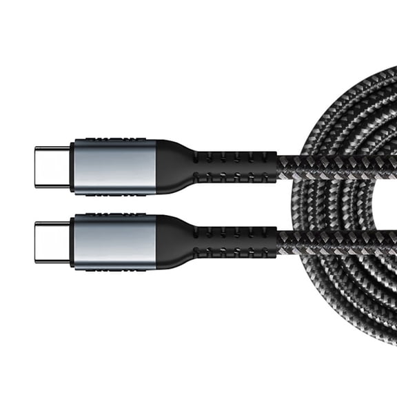 100W USB C Charging Cable Male Type C to Male Type C Data Sync Line Feature E-marker and Bend Resist Design for Daily