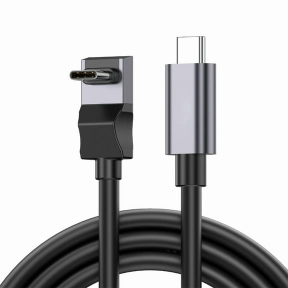 100W USB C to USB C Cable 90 Degree L Shape 10Gbps Data Sync for Fast Charging and 4K Video Output