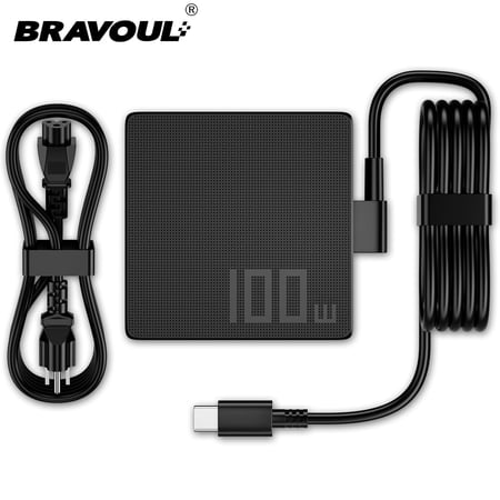 Bravoul 100W Universe USB-C Power Charger, PD Fast Charging Laptop Power Adapter