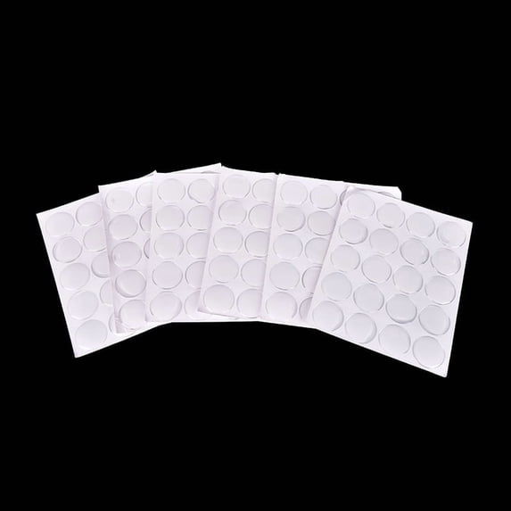 100X 1" Round 3D Crystal Clear Epoxy Adhesive Circles Dome Sticker Bottle Cap WA