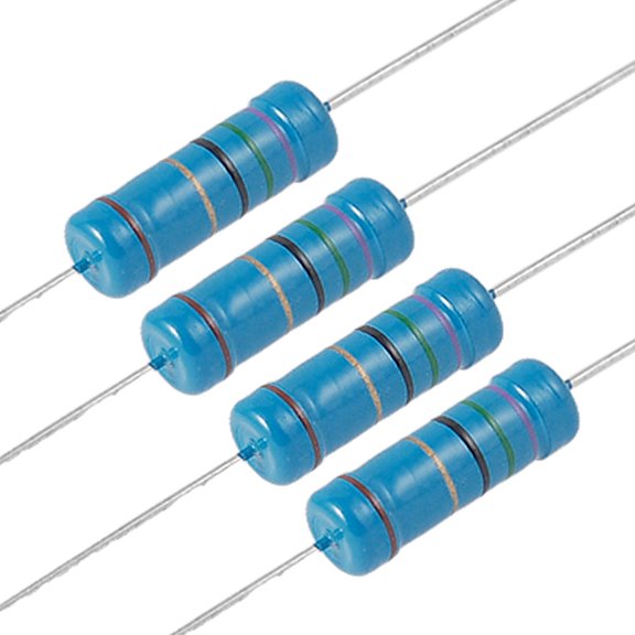 100X 75 Ohm 3W Axial Metal Film Resistors 3 Watt 1%