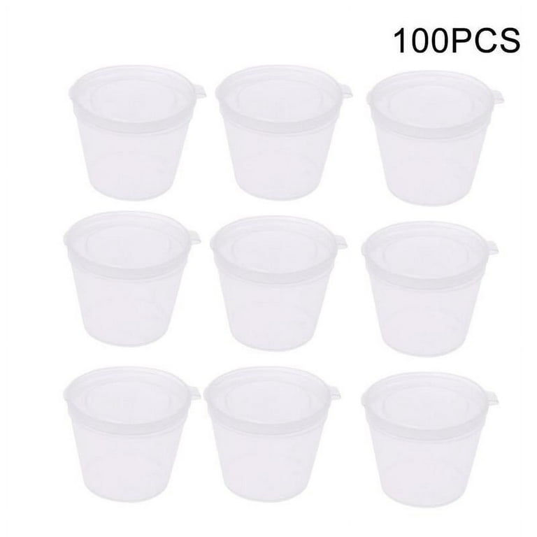 Youngever 9 Pack Snack Containers, Meal Prep Containers, Sauce Containers,  Small Food Storage Containers with Lids, Condiment Cups Containers with Lids,  Dressing Container (1 Ounce)