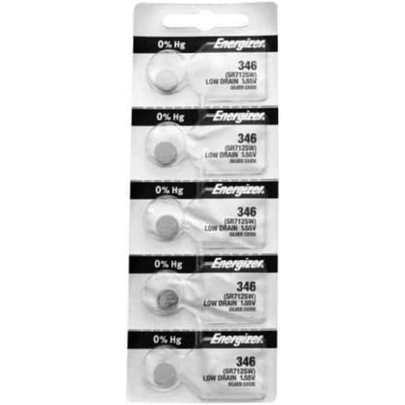 100X Energizer 346 Battery Silver Oxide Watch Button Low Drain 1.55V SR712SW