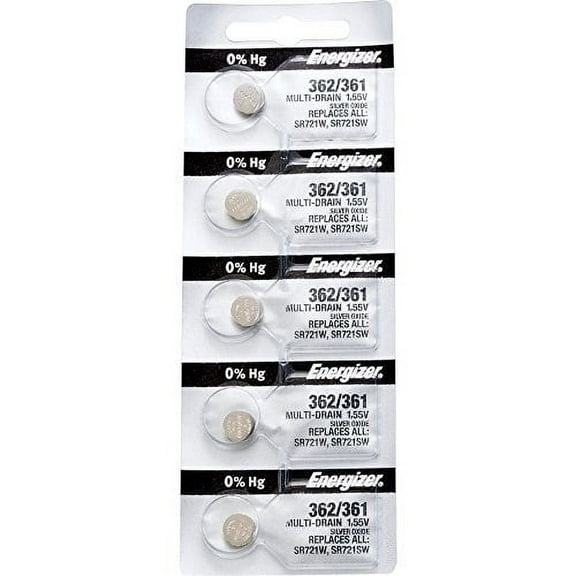 100X Energizer 362/361 Battery Silver Oxide Button Multi-Drain 1.55V SR721SW