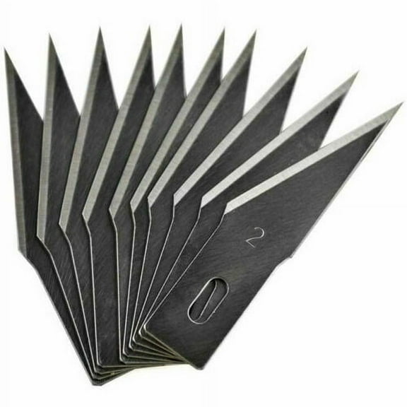 100X No #2 Precision Large Hobby Knife Blades Refill Replacement Craft Arts for X-ACTO EXACTO