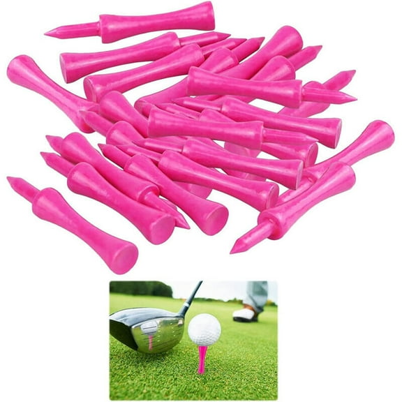 100X Plastic Golf Tees 57 MM Pink Castle Golf Tees High Quality Tees-100PCS