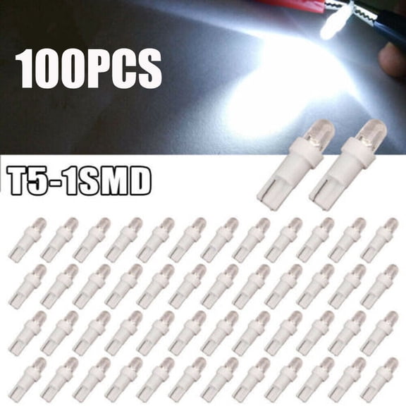 100X T5 LED White Instrument Panel Cluster Gauge Dash Bulbs Light 74 70 37 2721