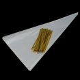 thumbnail image 1 of 100X clear cone shape cellophane bags candy sugar popcorn flower packing ba F WA, 1 of 10