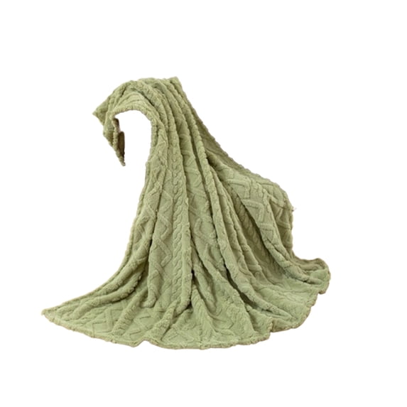 100X120cm Super Soft Warm Solid Warm Fleece Blanket Throw Rug Sofa Bedding