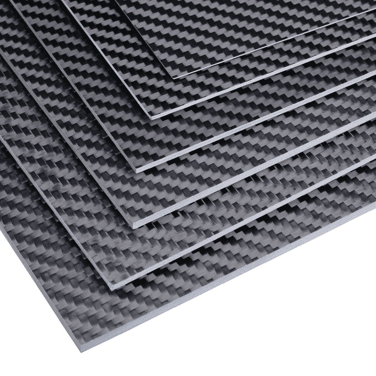 Produktbild von 3K Kohlefaserplatte – 100 X 250 X 3,5 Mm, Matt Twill, Leicht & Fest, Für RC, Auto & DIY