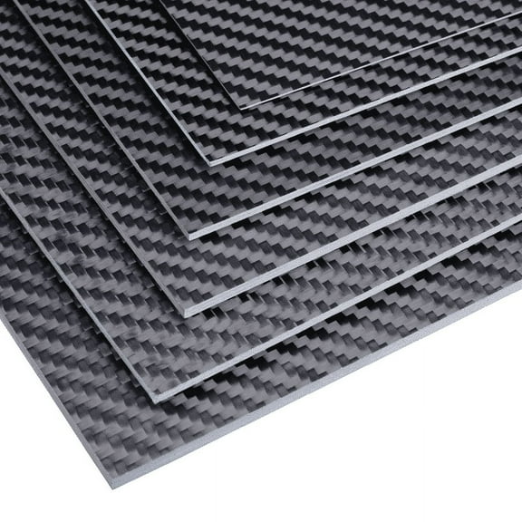 100X250X2.5MM Carbon Fiber Sheet 100% 3K Carbon Fiber Laminate Plate Twill Weave Panel Sheet 2.5MM Thickness Matte Finish