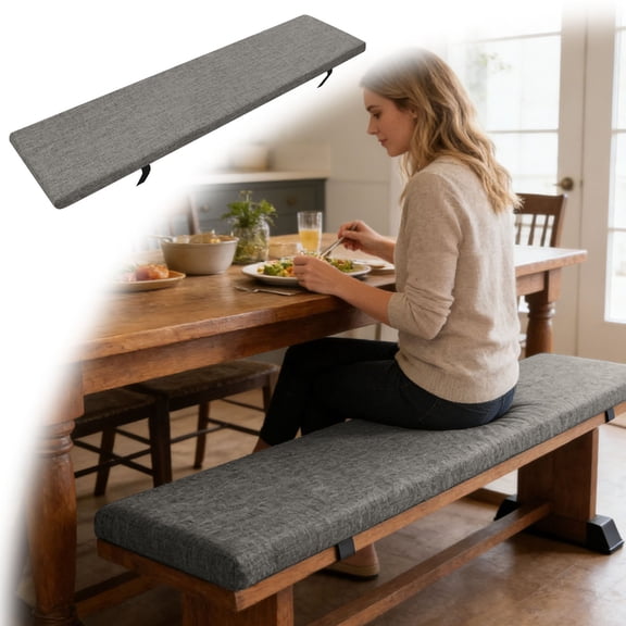 100X40X5Cm Bench Cushion Pad Long Padded Indoor Seating Comfortable Rectangular Kitchen Island Counter Seating Foam Padded for Home and Dining Room