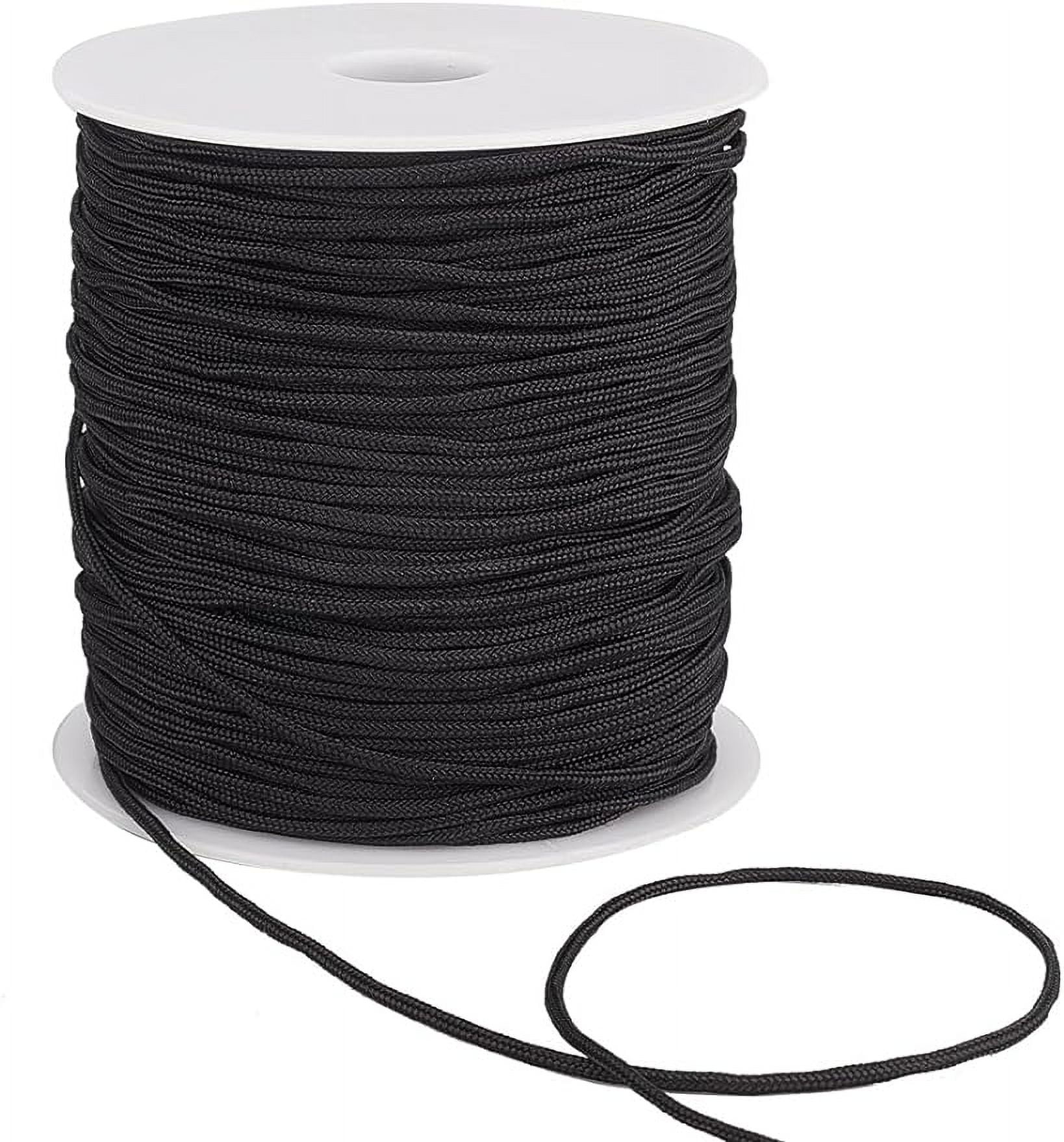 100Yards 2mm Black Nylon String Chinese Knot Cord Nylon Beading String  Necklace Cord Trim for DIY Kumihimo Macrame Friendship Bracelet Wind Chimes  Jewelry Crafts Making 