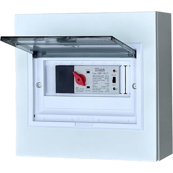 100amp Automatic Generator Transfer Switch 2P 3-Wire 120/240V Automatic/Manual Generator Transfer Switch Ensures Stable Power Transmission, Easy to Use