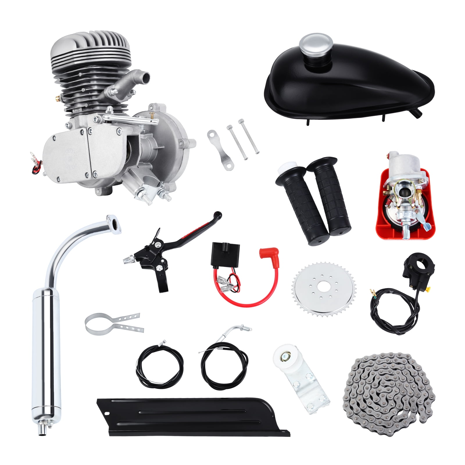 100cc 2-Stroke Bicycle Engine Motors Kit for Motorized Motorcy Bikes Gas PetrolNo Shipping On Weekends, Order With Caution