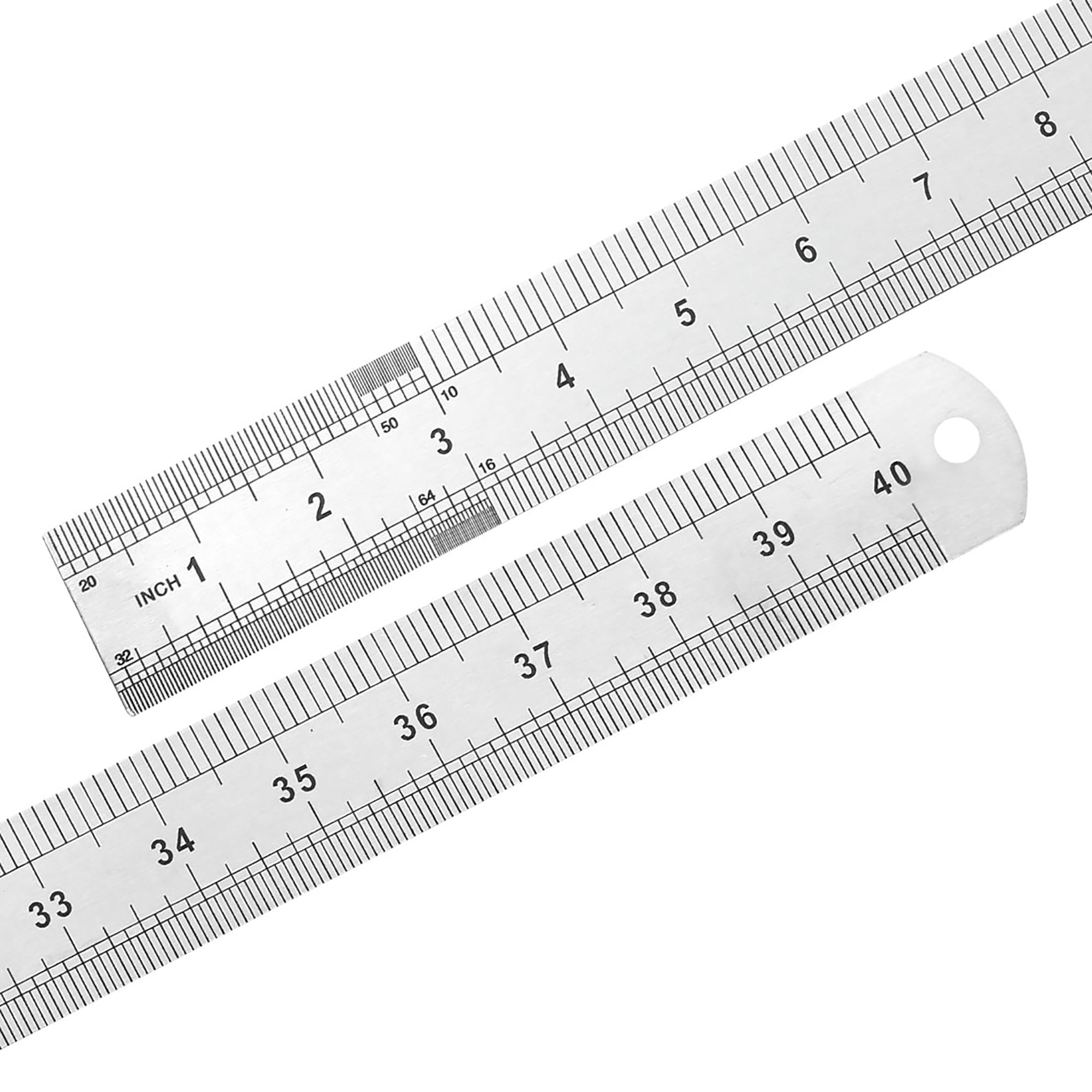 Azbvek ONE METRE Ruler Stainless Steel 1M Long Metal 40 Measure Rule/Meter  100cm