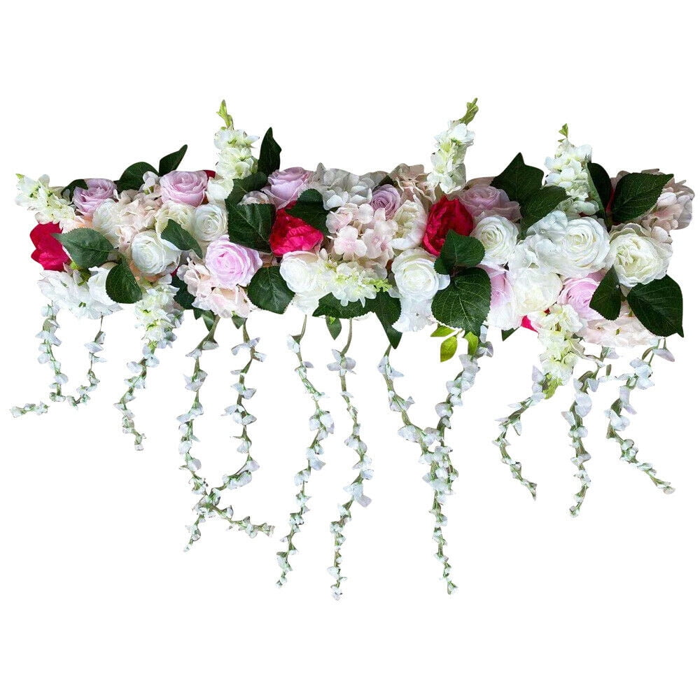 100cm Artificial Flower Row Garland Decors Home Curtain Party Weddings Arch Corner Wedding Row