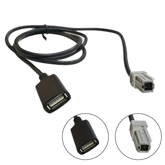 100cm Car Aux Audio Media Wire to USB Adapter for Toyota Models