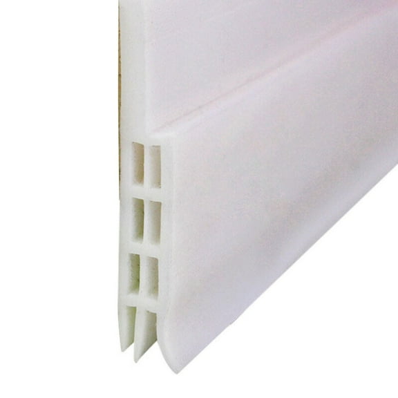 100cm Door Draft Stopper Weather Stripping Wind Blocker Bottom Guard Seal Strip White