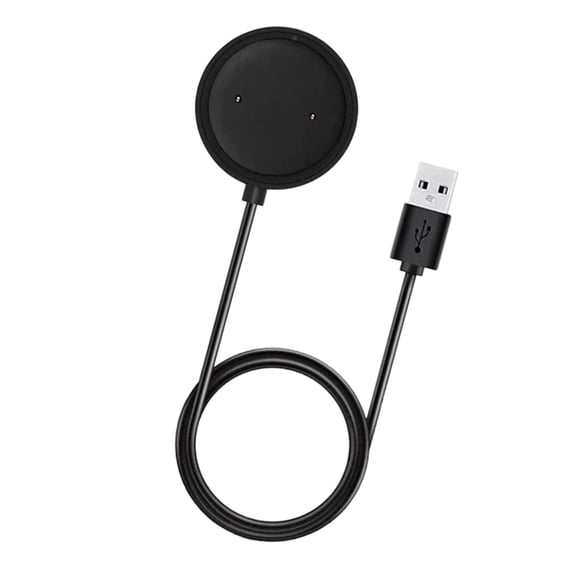 100cm Fast Charging Cord USB Power Cable for Color/Lite/Sport 6 Smartwatch Lightweight & Portable Design Black