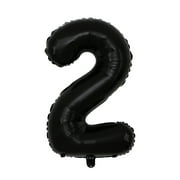 100cm Huge Black Balloon Number,Balloons Number Party Deco for Birthday, Anniversary, Celebration, Carnival, Foil Number Age Balloons