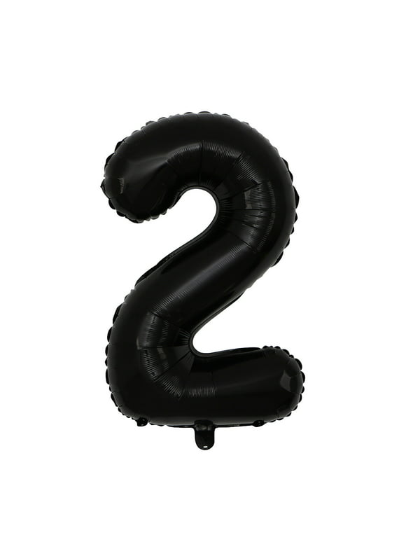 100cm Huge Black Balloon Number,Balloons Number Party Deco for Birthday, Anniversary, Celebration, Carnival, Foil Number Age Balloons