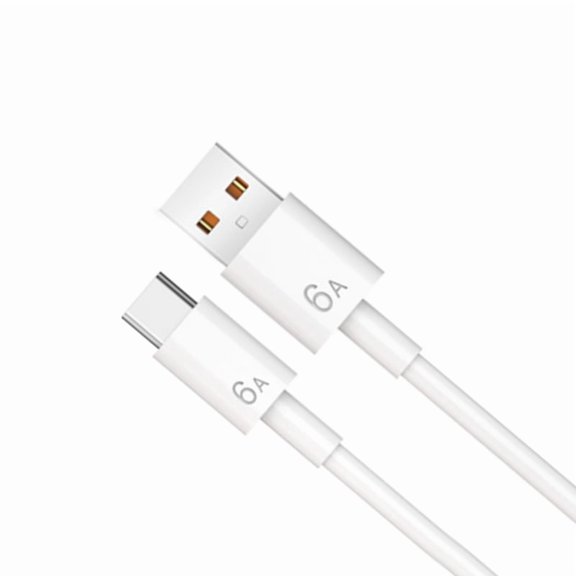 100cm Length USB Cable Fast Charging Cord 6A Output 120W Super Fast Charge Wire