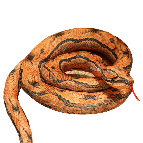 100cm Life Like Snake Plush Dolls With Simulation Pattern Plush Realistic Snake Stuffed Animal For Home Sofa Decoration