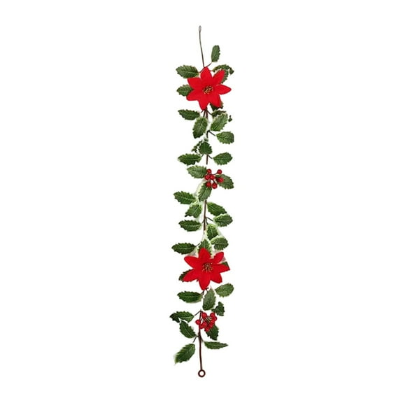 Long Red Berry Vine Greenery 100cm Floral for Indoor Wall Decoration