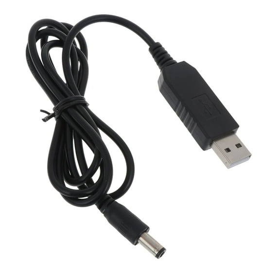 100cm Long USB to DC5.5x2.1mm Round Hole Boosting Line Routers Boosting Line Wire 5V Boosting to 12V Charging Cable