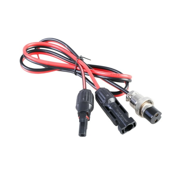 100cm MC4 to GX20 2Pin Aviation Power Cable 150W 10A Charging Wire Line for Outdoor Energy Storage & Solar Panel