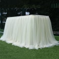 thumbnail image 1 of 100cm Tulle Table Skirt Tableware CoverTextile Tablecloths For Wedding Party Table Decoration, 1 of 1