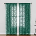 thumbnail image 1 of 100cm x 150cm French Lace Window Curtain, Semi-Sheer Lace Panel With Rod Pocket, Elegant Living Room Bedroom Window Treatment, 1 of 8