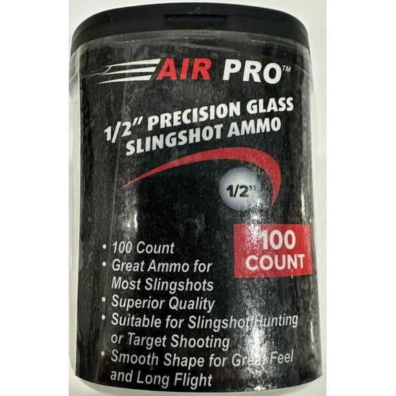100ct 1/2" White Glass Bead Slingshot Ammo
