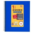thumbnail image 1 of 100ct 1 Sub Blue Exceed Notebook, 10.5 x 8.5, Wide Ruled, 1 of 9