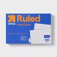 thumbnail image 1 of 100ct 4" x 6" Ruled Index Cards White, 1 of 3