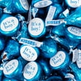 thumbnail image 1 of 85 pcs It's a Boy Baby Shower Candy Blue Kisses Milk Chocolate (13.6oz Bag, Approx. 85 pcs) - No Assembly Required, 1 of 6