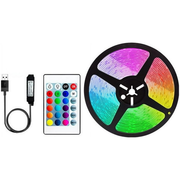 100ft 50ft LED Strip Lights for Room TV PC Back Light Tape 5050 RGB Bluetooth APP USB