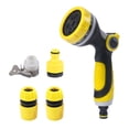 thumbnail image 1 of 100ft Expandable Garden Hose, Lightweight Flexible Water Hoses with 10 Spray Nozzles, Green, 1 of 9