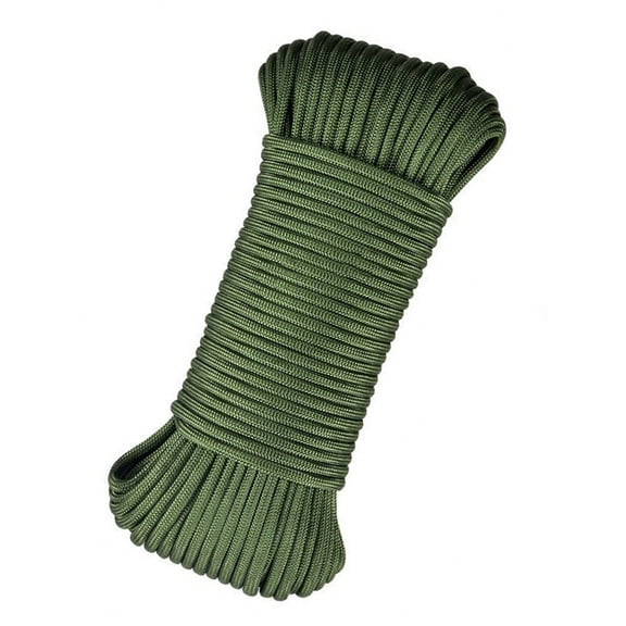 100ft Heavy Duty Paracord 7 Strand Core Outdoor Camping Tent Guyline Survival Rope Army Green