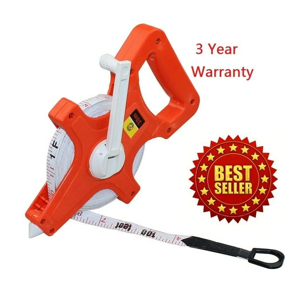 100ft Long Tape Measure Fiberglass Core Use for Landscaping Building Surveying