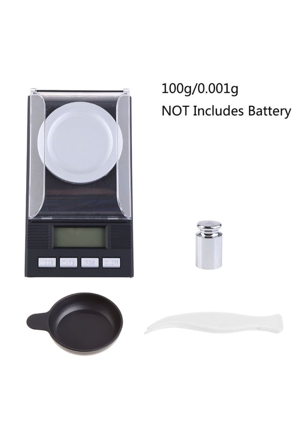 100g/0.001g Digital Jewelry Scale Milligram Scale Tare Micro Scale for Powder