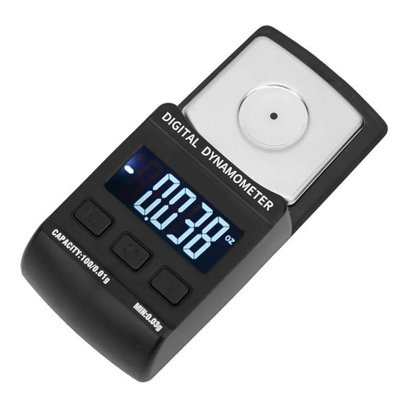 100g/0.01g Digital Turntable LCD Stylus Force Gauge Needle Pressure Gauge Meter Scale ,Easy to Operate