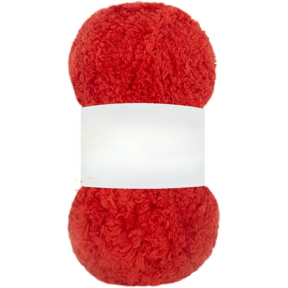 100g 1Skeins 100% Polyester Fluffy Soft Chunky Bulky  Yarn for Crocheting and Knitting 3.52 oz / 98 Yds